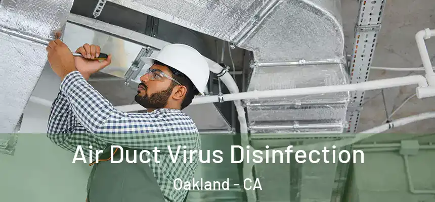  Air Duct Virus Disinfection Oakland - CA